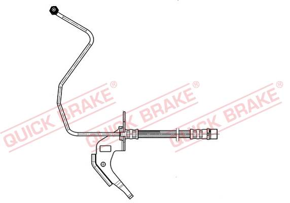 QUICK BRAKE Bremseslange 35914 for VAUXHALL