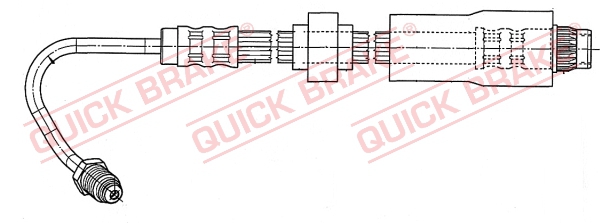 QUICK BRAKE Bremseslange 37929 for RENAULT