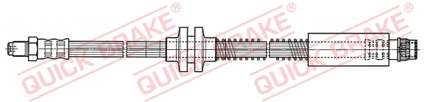 QUICK BRAKE Bremseslange 37933 for PEUGEOT