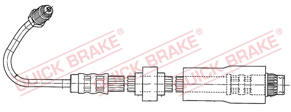 QUICK BRAKE Bremseslange 37930 for RENAULT