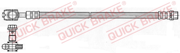 QUICK BRAKE Bremseslange 50048x for SEAT