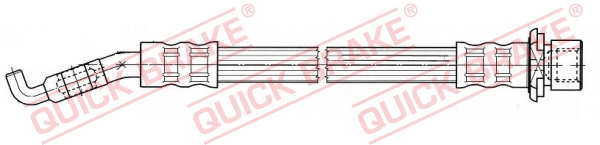 QUICK BRAKE Bremseslange 50065 for TOYOTA