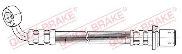 QUICK BRAKE Bremseslange 50059 for TOYOTA