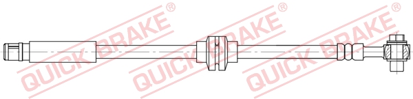 QUICK BRAKE Bremseslange 50202x for VAUXHALL