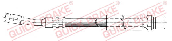 QUICK BRAKE Bremseslange 50308 for VAUXHALL DAEWOO