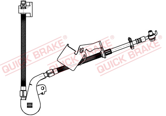 QUICK BRAKE Bremseslange 50703x for PEUGEOT