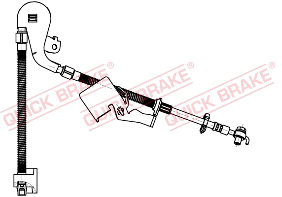 QUICK BRAKE Bremseslange 50704x for PEUGEOT