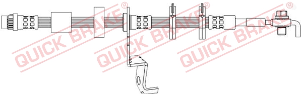 QUICK BRAKE Bremseslange 50726x for PEUGEOT