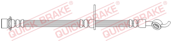 QUICK BRAKE Bremseslange 50731 for TOYOTA