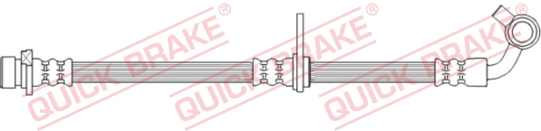QUICK BRAKE Bremseslange 50739 for HONDA