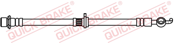 QUICK BRAKE Bremseslange 50754 for PEUGEOT TOYOTA