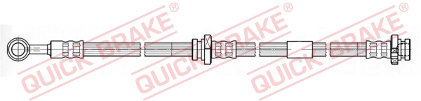 QUICK BRAKE Bremseslange 50807 for NISSAN