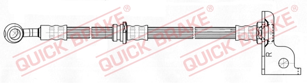 QUICK BRAKE Bremseslange 50821 for HYUNDAI