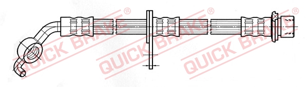 QUICK BRAKE Bremseslange 50831 for TOYOTA