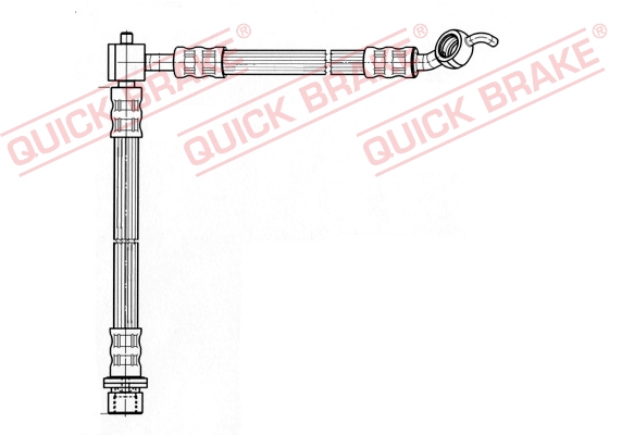 QUICK BRAKE Bremseslange 50833 for TOYOTA