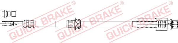 QUICK BRAKE Bremseslange 50.835X for VAUXHALL