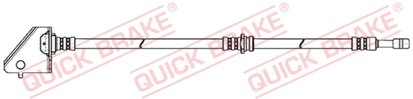 QUICK BRAKE Bremseslange 50880 for KIA