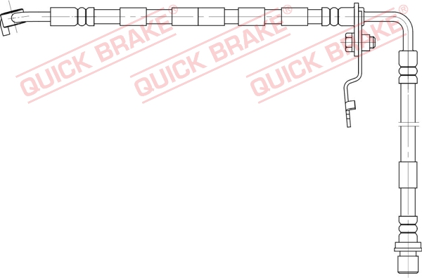 QUICK BRAKE Bremseslange 50892 for MAZDA