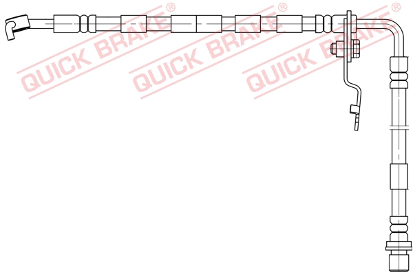 QUICK BRAKE Bremseslange 50893 for MAZDA