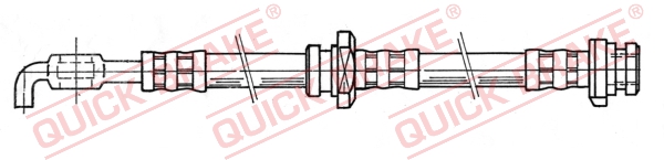 QUICK BRAKE Bremseslange 50966 for VAUXHALL ISUZU