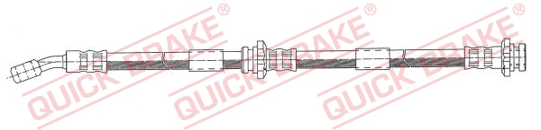 QUICK BRAKE Bremseslange 50980 for NISSAN