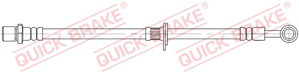 QUICK BRAKE Bremseslange 58817 for SUBARU