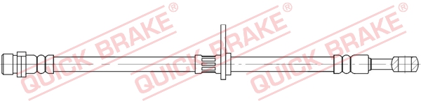 QUICK BRAKE Bremseslange 58851 for HONDA