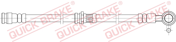 QUICK BRAKE Bremseslange 58847 for MAZDA
