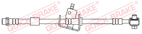 QUICK BRAKE Bremseslange 58855x for CHEVROLET