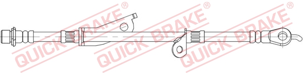 QUICK BRAKE Bremseslange 58861 for TOYOTA