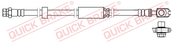 QUICK BRAKE Bremseslange 58871x for VW