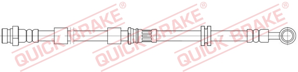 QUICK BRAKE Bremseslange 58891 for PEUGEOT MITSUBISHI