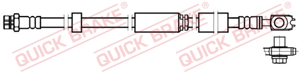 QUICK BRAKE Bremseslange 58892x for VW
