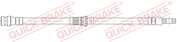 QUICK BRAKE Bremseslange 58898 for MITSUBISHI