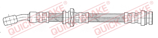 QUICK BRAKE Bremseslange 58943 for OPEL VAUXHALL SUZUKI