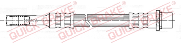QUICK BRAKE Bremseslange 58939 for VAUXHALL