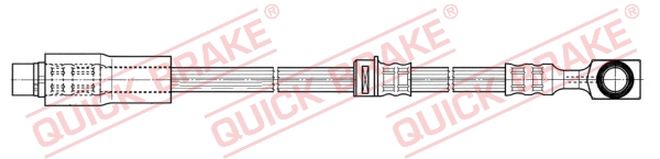 QUICK BRAKE Bremseslange 58967 for VAUXHALL