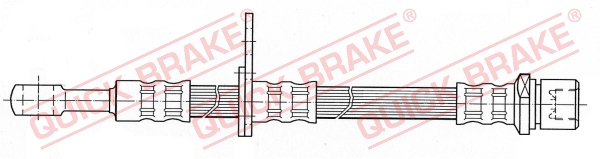 QUICK BRAKE Bremseslange 58977 for SUBARU