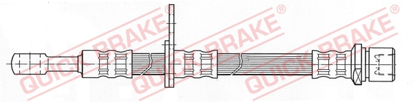 QUICK BRAKE Bremseslange 58980 for SUBARU
