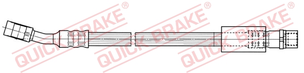 QUICK BRAKE Bremseslange 58988 for VAUXHALL