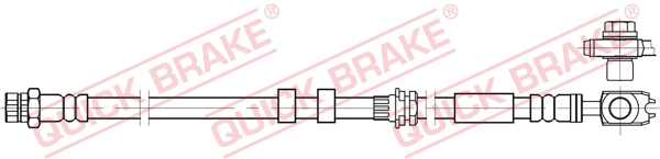 QUICK BRAKE Bremseslange 59801x for VW SKODA