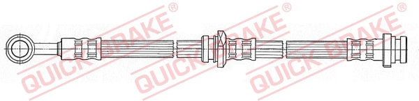 QUICK BRAKE Bremseslange 59912 for NISSAN