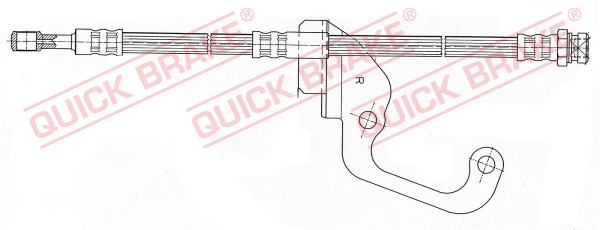 QUICK BRAKE Bremseslange 59921 for HYUNDAI