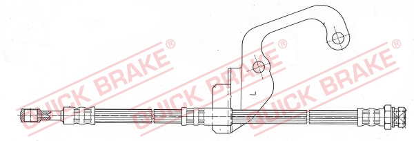 QUICK BRAKE Bremseslange 59922 for HYUNDAI