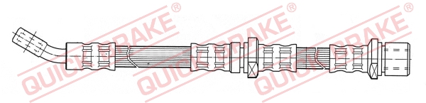 QUICK BRAKE Bremseslange 59949 for SUBARU