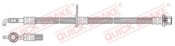 QUICK BRAKE Bremseslange 59963 for TOYOTA