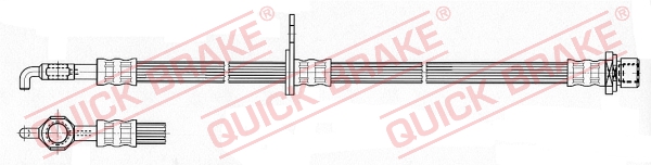 QUICK BRAKE Bremseslange 59964 for TOYOTA