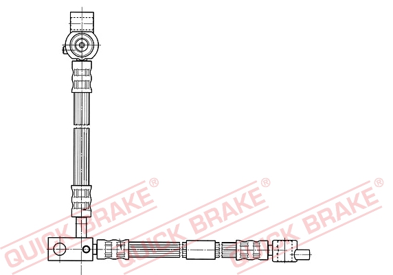 QUICK BRAKE Bremseslange 59994 for NISSAN