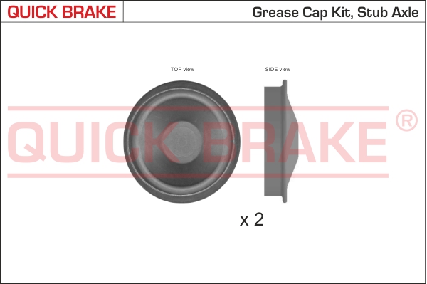 QUICK BRAKE Kappe, hjulleje 9828k for RENAULT