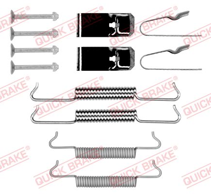 QUICK BRAKE Tilbehørssæt, parkeringsbremsebakker 1050027